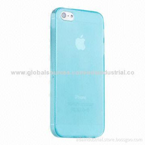 TPU Case for iPhone 5, 0.5mm Ultra-thin, Soft Matte Finish, Slippery, Simple and Fashionable